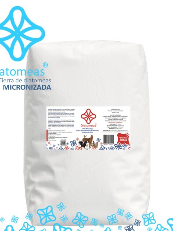 saco de tierra de diatomeas micronizada de 20kg de la marca Diatomeas