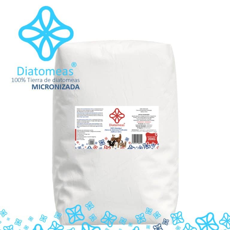 saco de tierra de diatomeas micronizada de 20kg de la marca Diatomeas